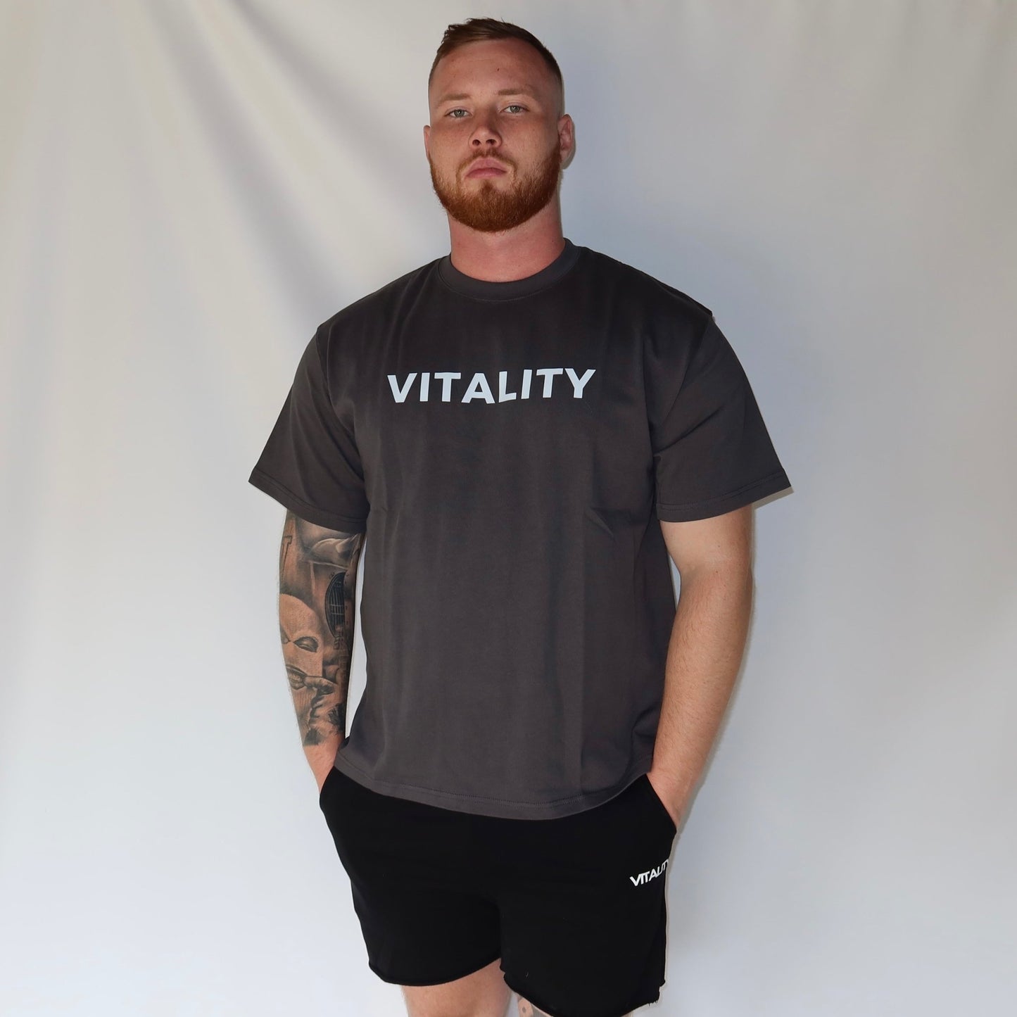 Unisex ‘Athanos’ Oversized Tee - Vitality Apparel - Vitality Apparel