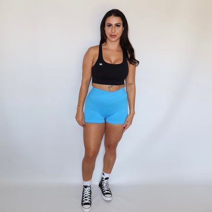 Criss Cross Seamless Scrunch Support Shorts - Vitality Apparel - Vitality Apparel